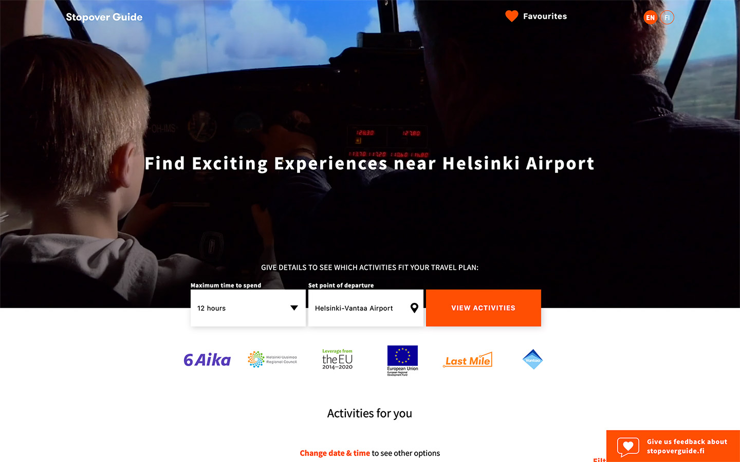 Stopoverguide screenshot
