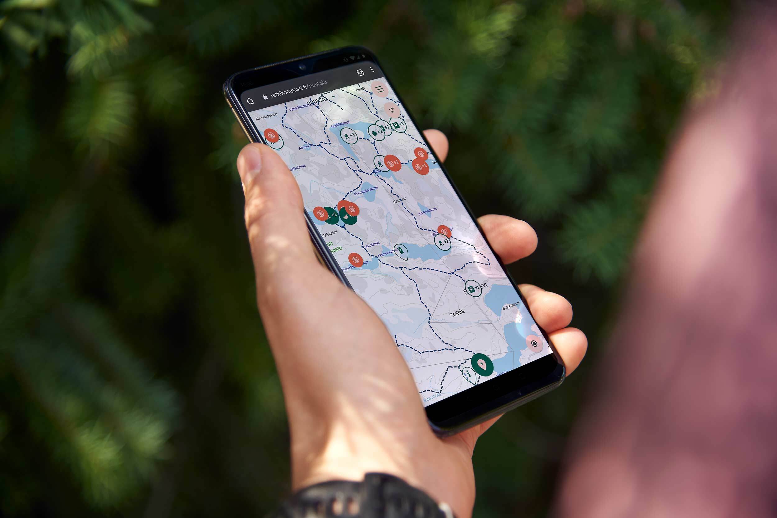 retkikompassi oneplus hand