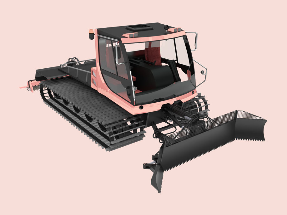 A snowcat vehicle