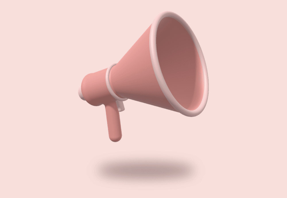 announcements-add-on 12 a pink megaphone